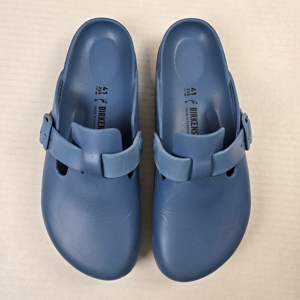 Birkenstock Boston Essentials Eva Clogs Elemental Blue 41 W10/M8 Slip On Sandals